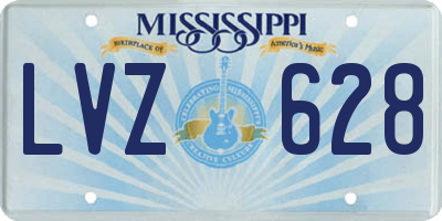 MS license plate LVZ628