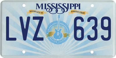 MS license plate LVZ639