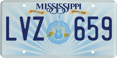 MS license plate LVZ659