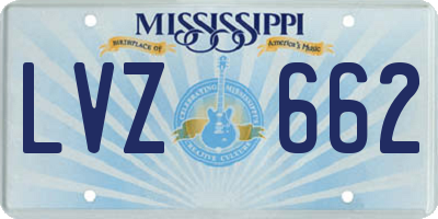 MS license plate LVZ662