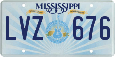 MS license plate LVZ676