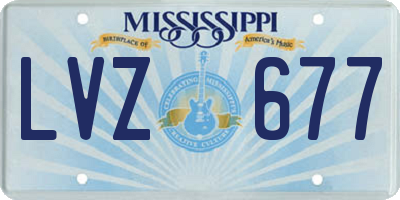 MS license plate LVZ677
