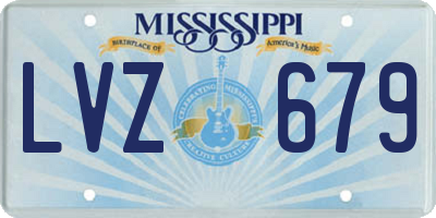 MS license plate LVZ679