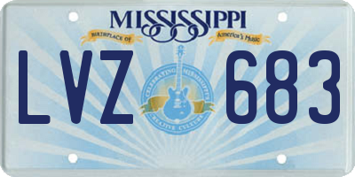 MS license plate LVZ683