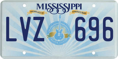 MS license plate LVZ696