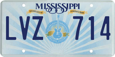 MS license plate LVZ714