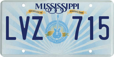 MS license plate LVZ715