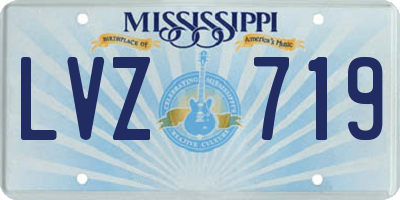 MS license plate LVZ719