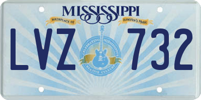 MS license plate LVZ732