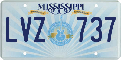 MS license plate LVZ737