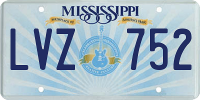 MS license plate LVZ752