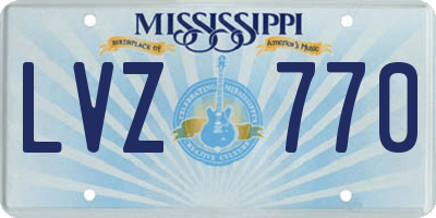 MS license plate LVZ770