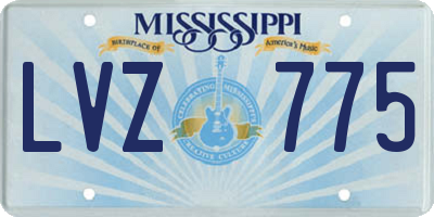 MS license plate LVZ775