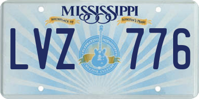 MS license plate LVZ776