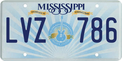 MS license plate LVZ786
