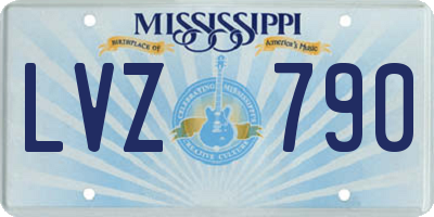 MS license plate LVZ790