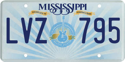 MS license plate LVZ795