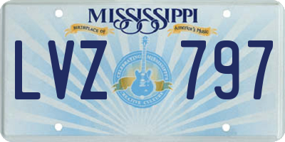 MS license plate LVZ797