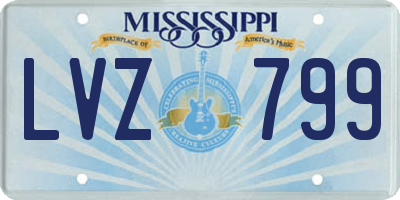 MS license plate LVZ799