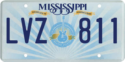 MS license plate LVZ811