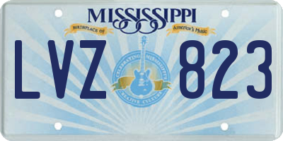 MS license plate LVZ823