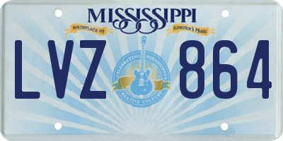 MS license plate LVZ864
