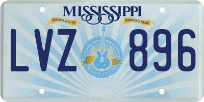 MS license plate LVZ896