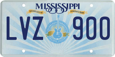 MS license plate LVZ900