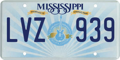 MS license plate LVZ939