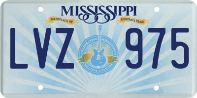 MS license plate LVZ975