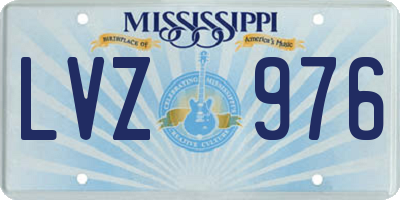 MS license plate LVZ976