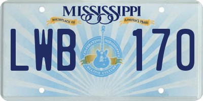MS license plate LWB170