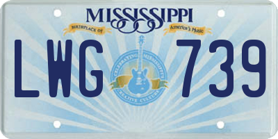 MS license plate LWG739