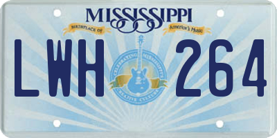 MS license plate LWH264