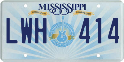 MS license plate LWH414
