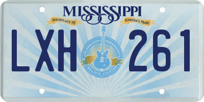 MS license plate LXH261