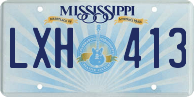 MS license plate LXH413