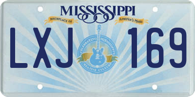 MS license plate LXJ169
