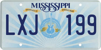 MS license plate LXJ199