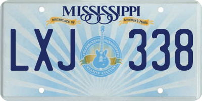 MS license plate LXJ338