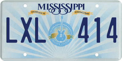 MS license plate LXL414