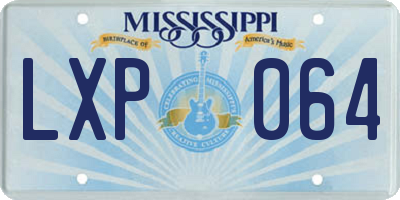 MS license plate LXP064