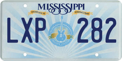 MS license plate LXP282