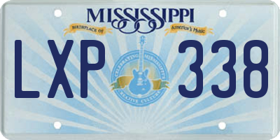 MS license plate LXP338