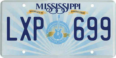 MS license plate LXP699