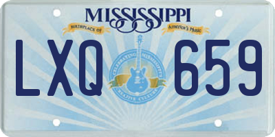 MS license plate LXQ659