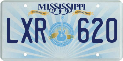 MS license plate LXR620