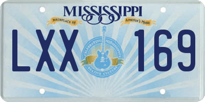 MS license plate LXX169