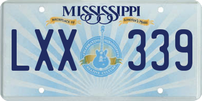 MS license plate LXX339