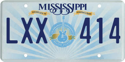 MS license plate LXX414
